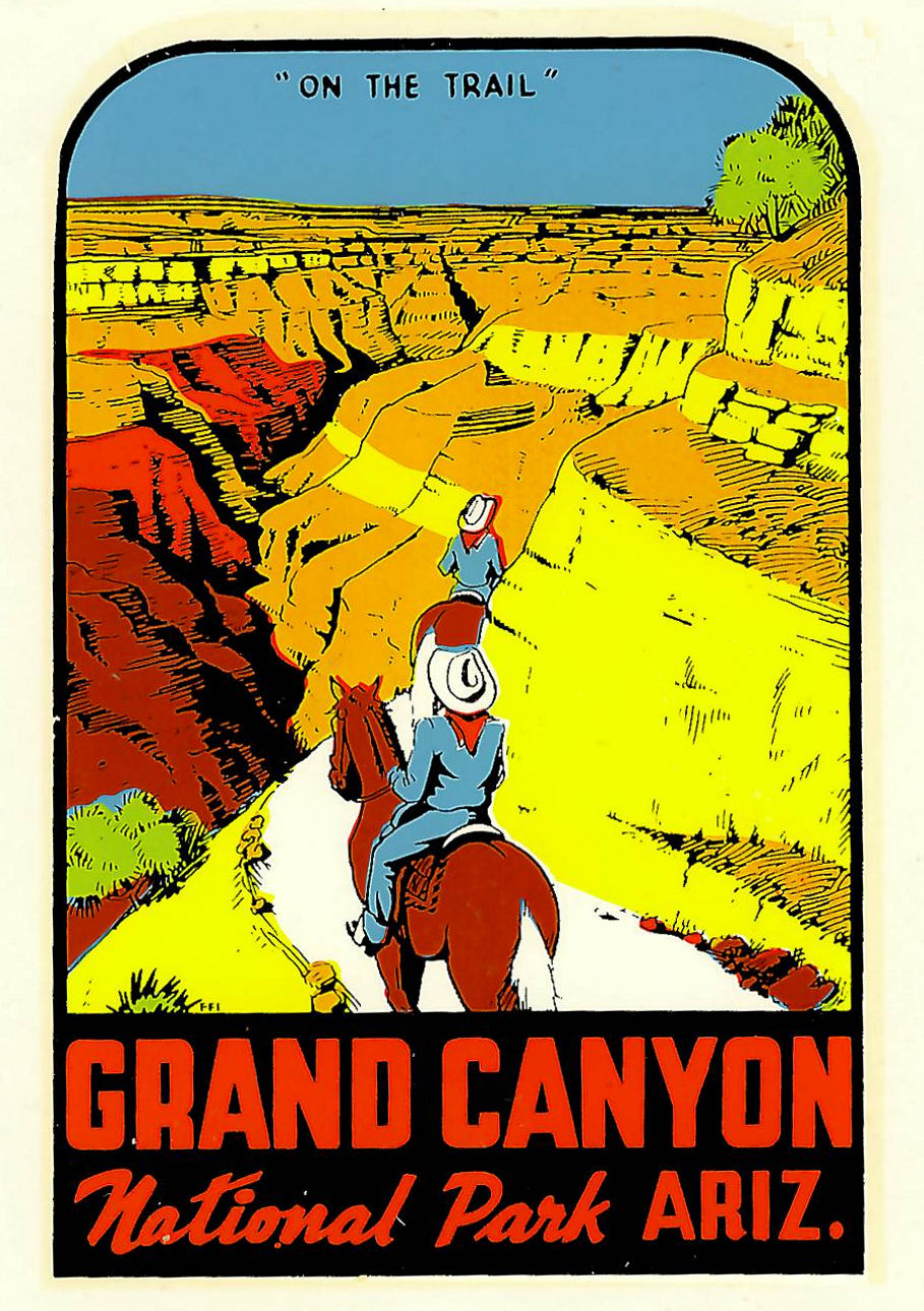 (image for) Arizona Grand Canyon Vintage Vacation Stickers AZ(9)